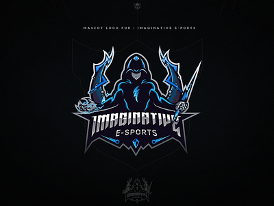 Mascot logo for "Imaginative E-sports" design esports gaming illustration lightning mascot logo thunder