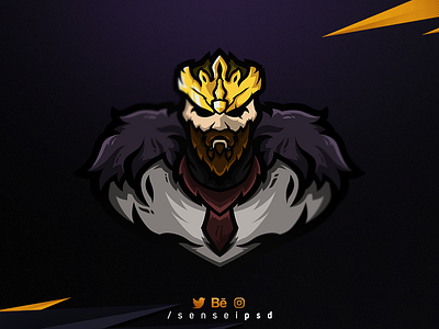 King Mascot logo