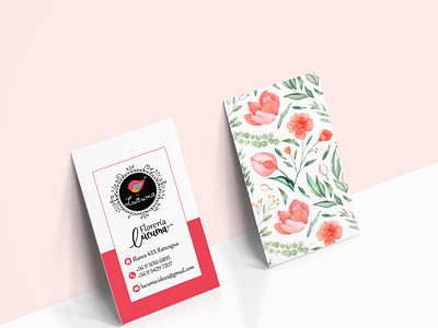 Lúcuma Flower Shop branding business card design graphic design minimal design