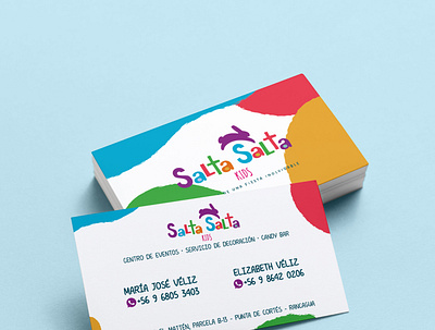 Salta Salta Kids business card graphic design rancagua tarjeta de presentacion