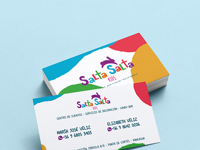 Salta Salta Kids business card graphic design rancagua tarjeta de presentacion