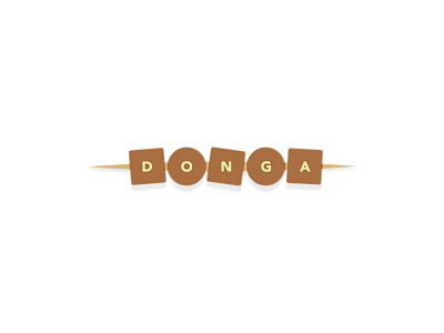 Donga comida food logo pintxo restaurant restaurante tapa