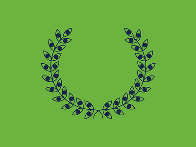 laurel/eyes wreath