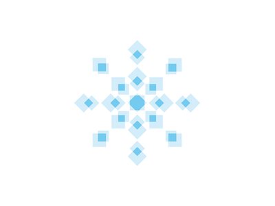 Snowflake copo cuadrado flake logo nieve snow square