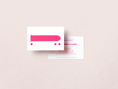 La Maquinista — Business Card driver invitation logo maquinista railway sex shop train