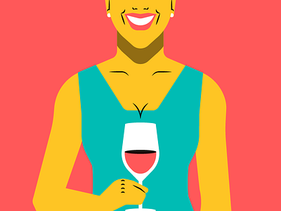 Feria de Murcia — Young woman fair feria festival illustration ilustración joven mujer vino wine woman young
