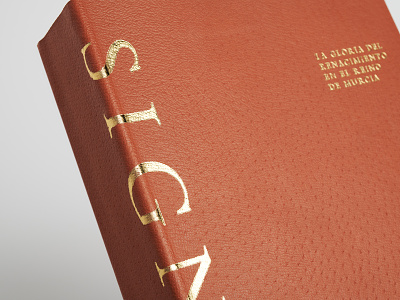 Signum — Layout book caravaca cuero estampado foil gold leather libro murcia oro renacimiento renaissance
