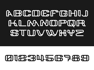 Typeface Experiment alphabet glyphs numerals type type design typo