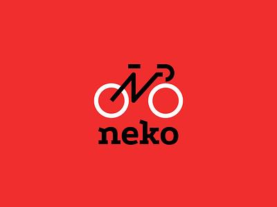 Neko - Logo Design bike branding color design flat graphic design icon logo mark monogram sport symbol vector