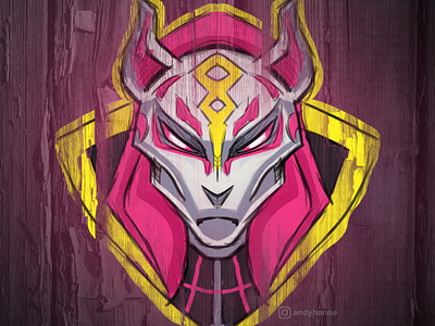 Drift Fortnite Skin Logo Illustration