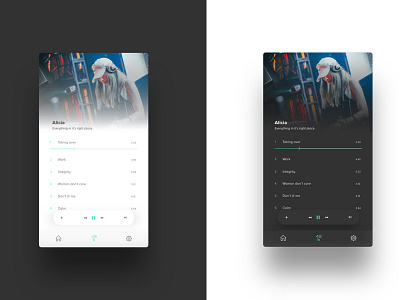 Material Music player UI ui uidesign uidesigner userexperience uxdesign