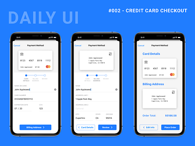 Daily UI Challenge 002 - Credit Card Checkout