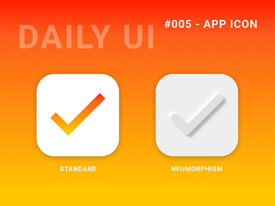 Daily UI Challenge 005 - App Icon app icon dailyui dailyui 005 figma ios mobile neumorphism todo app