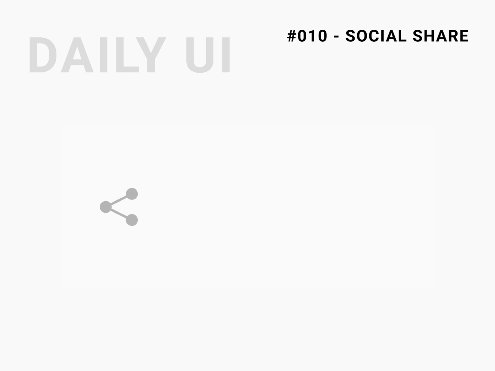 Daily UI Challenge 010 - Social Share dailyui dailyui 010 figma neumorphism share social share social share button
