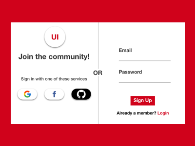 Daily UI Challenge 001 - Sign Up dailyui