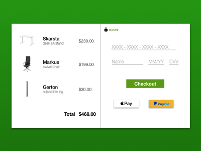 Daily UI Challenge 002 - Credit Card Checkout