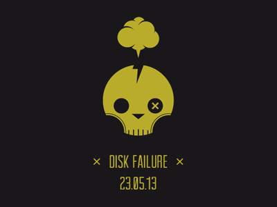 Disk Failure Ouch dead icon ouch picto
