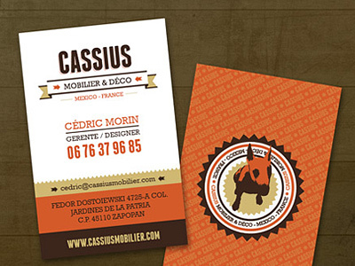 Cassius Card 01 graphic design logotype