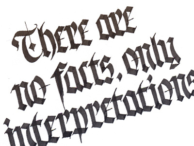 Daily Quote, five calligraphy design gothic inspiration latin lettering parallel pen practice quillcraft type