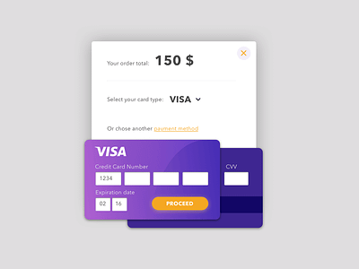 Day002 card checkout daily design form interface ui