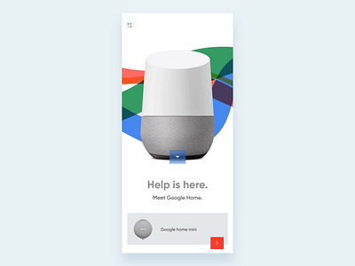 Google Home Concept App UI Interaction aep animation blue clean colorful concept design google google design green interaction micro interaction red simple ui ui voice xd