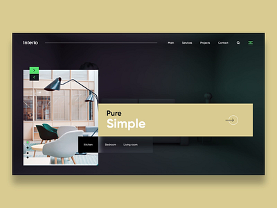 Interior design web landing screen ae after effect animation home page interior interior design landing page micro interaction motion smooth ui website xd