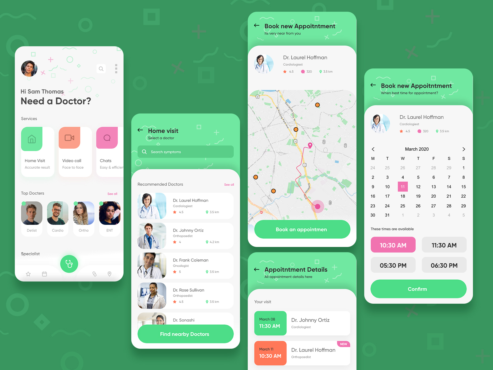 Doctor Appointment App Concept by Aneesh on Dribbble