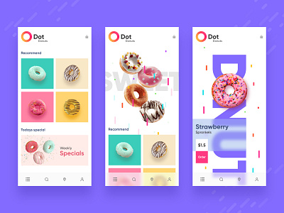 Donuts App Concept UI