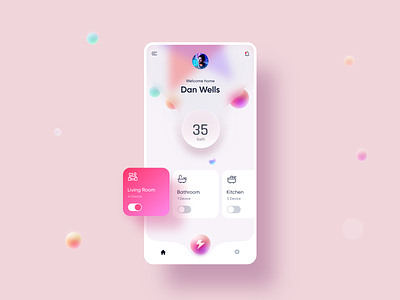 Smart home Concept UI 2021 app ui colorful concept design shot smarthome ui userinterface xd