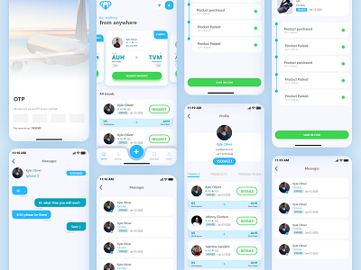Travel and buy App UI