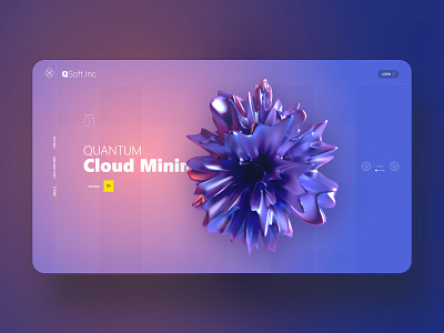Quantum Computing Landing Screen Concept