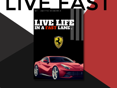 Ferrari cars ferrari flat graphic design layout design minimal new type typography unique