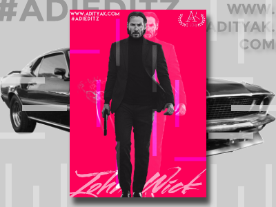 True john wick fan abstract abstract design adieditz dribbble john wick minimal minimal design poster design ui ui design ux design