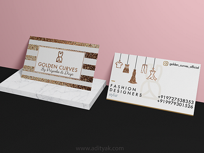 Golden Curves Business Card