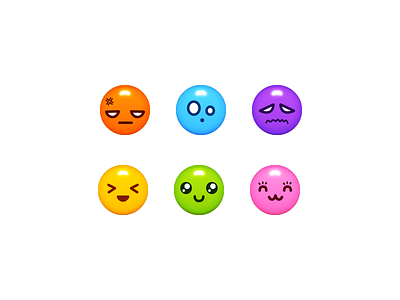 Kawaii Smileys emotions funny happy japanese kawaii mad manga sad smileys weird win