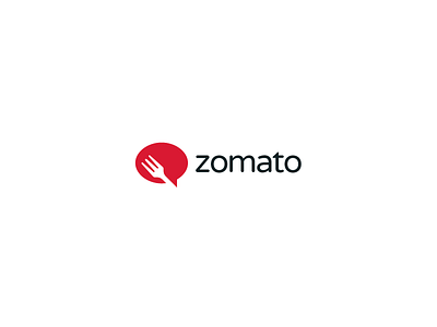 Zomato logo brand concept food idea identity logo review website zomato