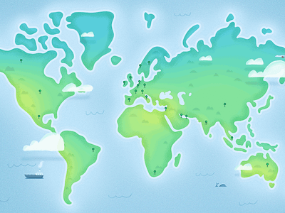 World map globe illustration map temperature world