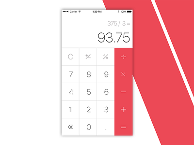 Daily UI #004 — Calculator 004 calculator daily ui ios mobile