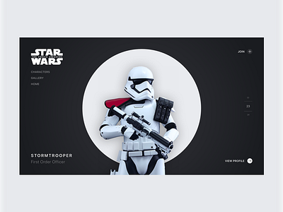 Daily UI #003— Stormtrooper Landing Page