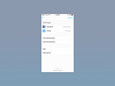 Daily UI #008— Settings Page