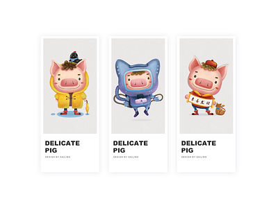 pig design illustration 设计
