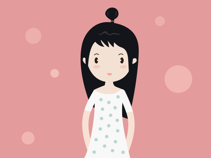 girl animation by keson on Dribbble