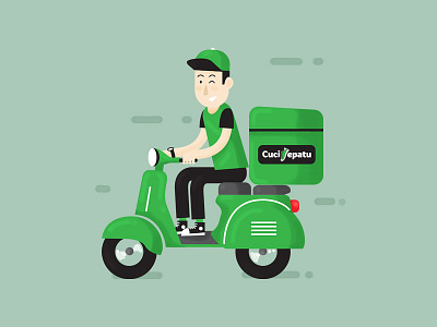 Delivery Guy delivery drawing editorial flat illustration service