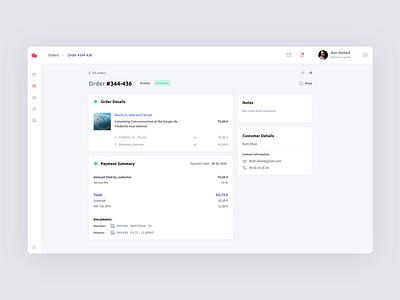 Order Management - Dashboard by Adrien Nicod on Dribbble