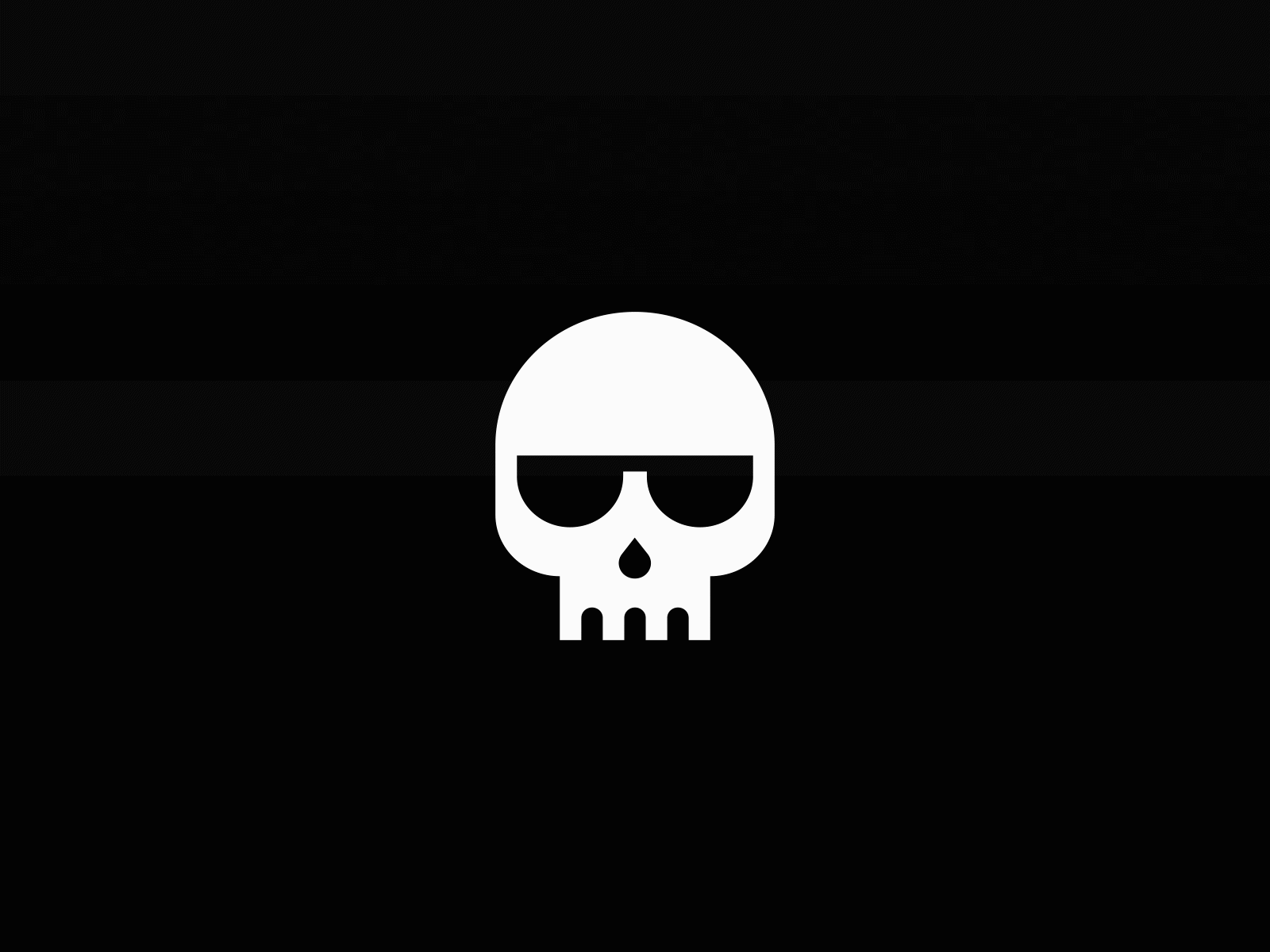 Glitchy skull💀 2d aftereffects animation design flat glitch icon logo skeleton skull ui vector