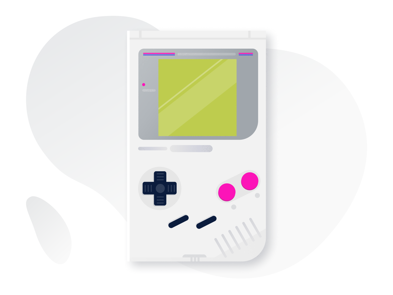Nintendo Gameboy😜 2d aftereffects animation design flat gameboy graphic design illustration illustrator tetris ui