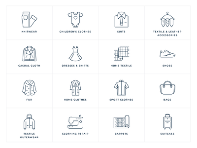 Dry cleaning services icons set👗 2d accessories bags categories clothes clothing design dry cleaning graphic design icons illustration knitwear laundry repair services shoes suitcase textile ui vector