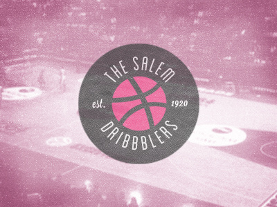Salem Dribbblers 1920 basketball dribbble logo playoff
