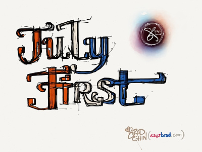 First of July america experimental flag holiday ios ipad july logo madewithpaper saysbrad
