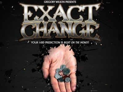 Exact Change ad coins gregory wilson gw illustrator lettering logo magic vector